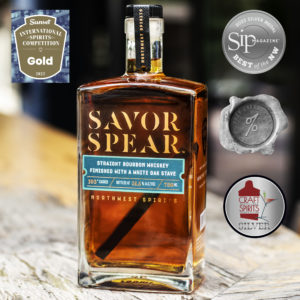 Bar Boss Savor Spear Bourbon 8 Square 4 Medals