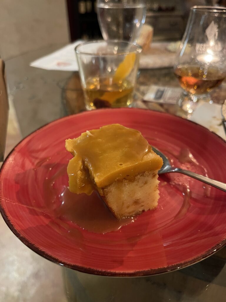 Image of a Butterscotch Bread Pudding with a Bar Boss™ Bourbon caramel sauce